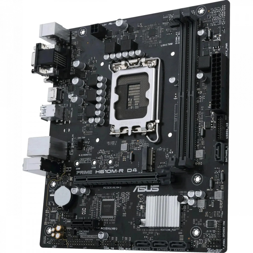 Материнская плата Asus H610M-R D4-SI Micro-ATX, LGA 1700 - миниатюра 4