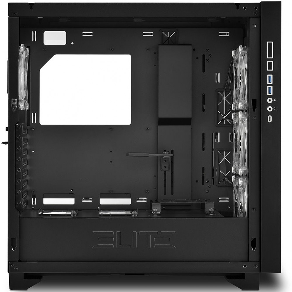 Корпус Sharkoon ELITE SHARK CA300H BLACK ELITE SHARK CA300H Bk Full-Tower - миниатюра 5