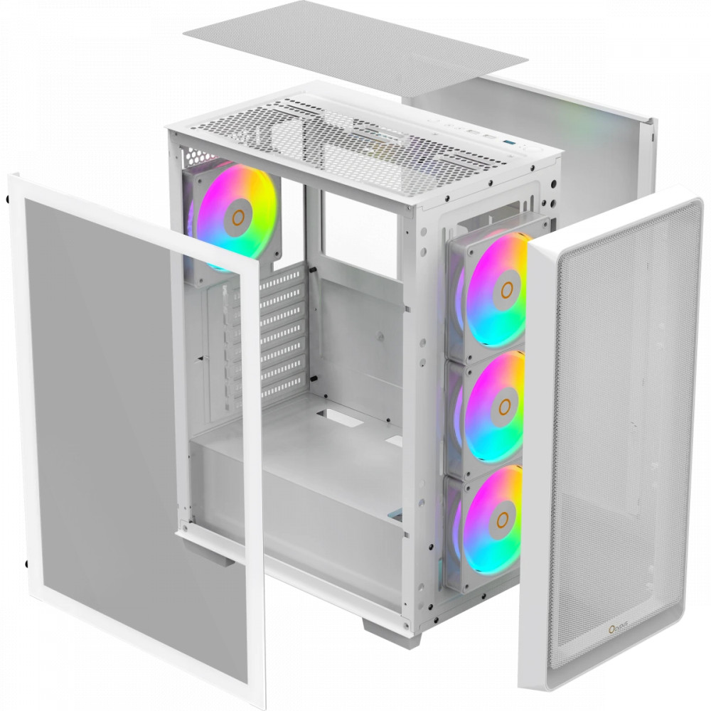 Корпус Ocypus Gamma C60 ARGB White Gamma-C60-WHG400XX-GL Mid-Tower - миниатюра 5