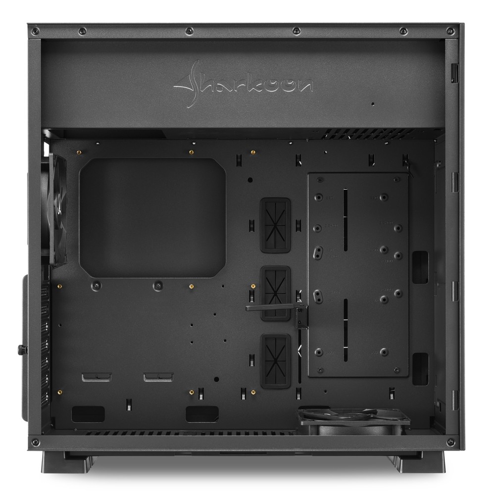 Корпус Sharkoon PURE STEEL BLACK Mid-Tower - миниатюра 4