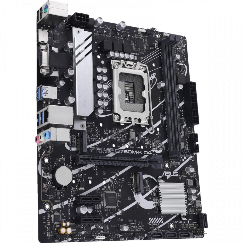 Материнская плата Asus PRIME B760M-K D4 90MB1DS0-M1EAY0 Micro-ATX, LGA 1700 — фото товара