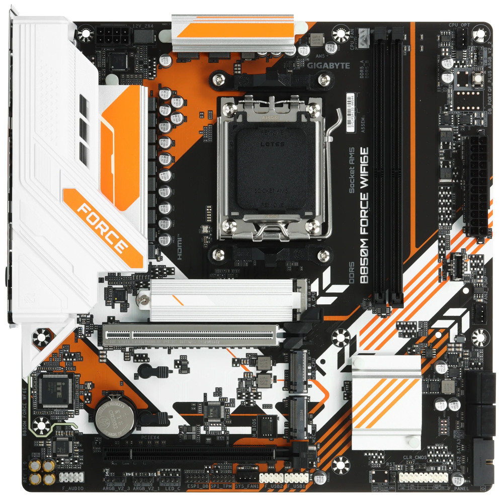 Материнская плата Gigabyte B850M FORCE WIFI6E B850M FORCE WF6E Micro-ATX, AMD AM5 — фото товара