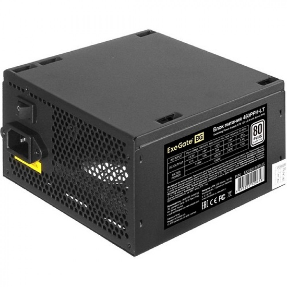 Блок питания ExeGate 450PPH-LT 80+ 450W ATX EX292150RUS 450 Вт - миниатюра 2
