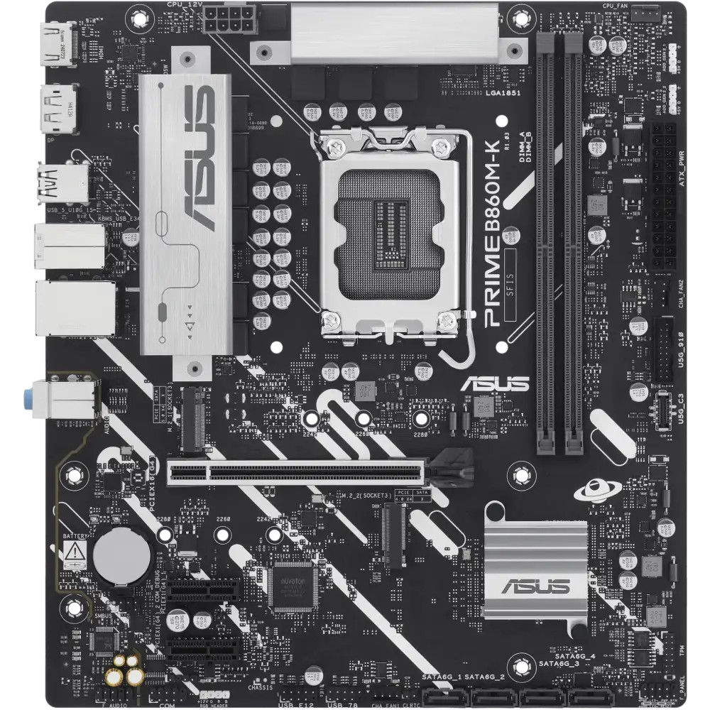 Материнская плата Asus PRIME B860M-K 90MB1JT0-M0EAY0 Micro-ATX, LGA 1851 — фото товара