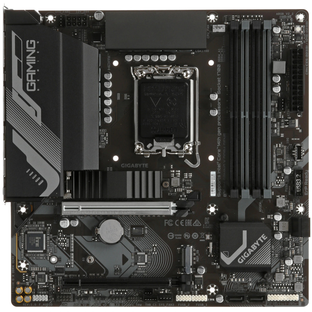 Материнская плата Gigabyte B760M G X DDR4 GEN5 Micro-ATX, LGA 1700 — фото товара