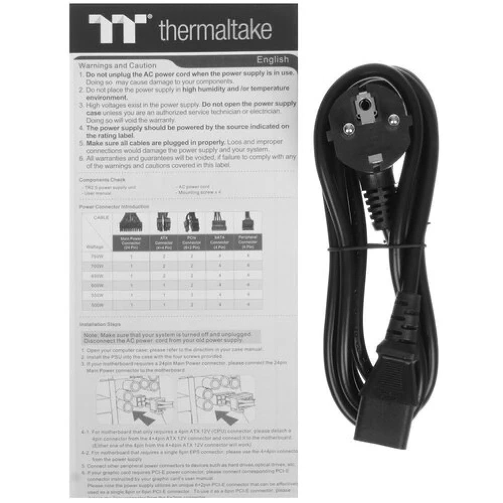 Блок питания Thermaltake TR2 S 650W PS-TRS-0650NNSAWE-2 650 Вт - миниатюра 4