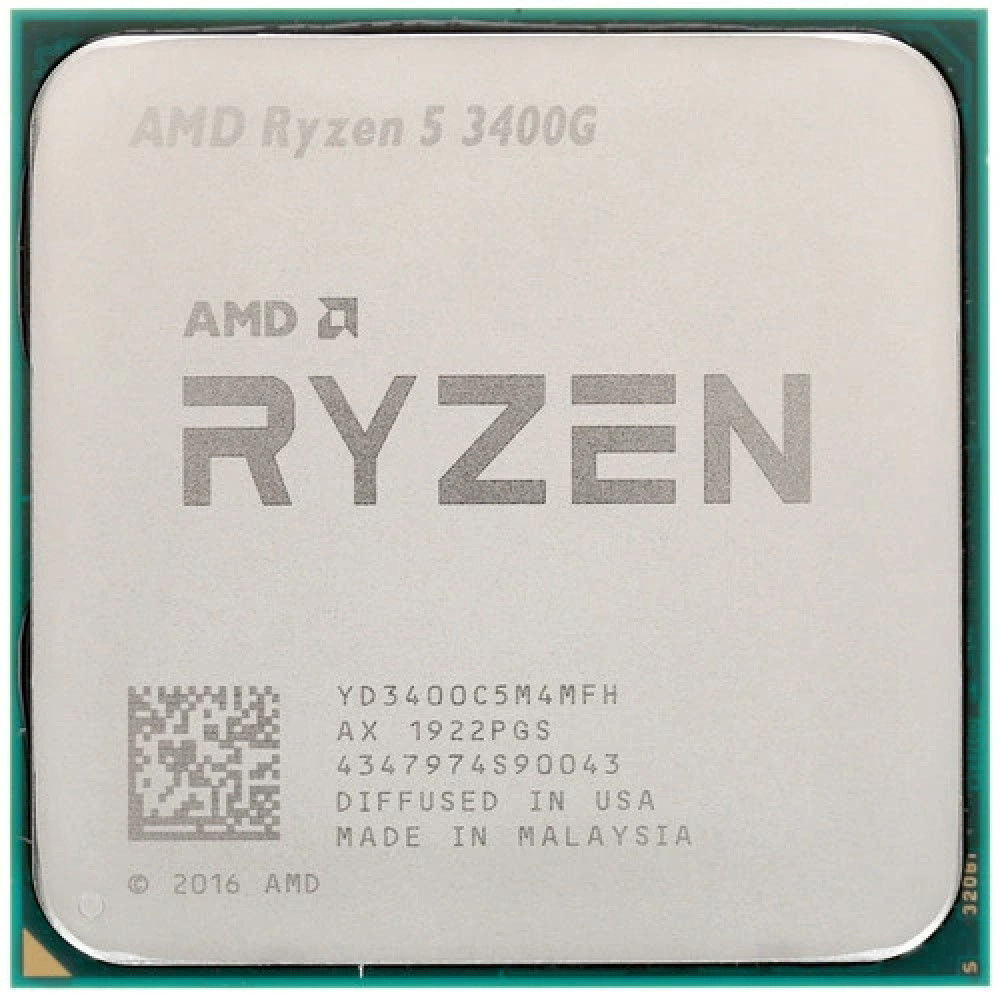 Процессор AMD Ryzen 5 3400G YD3400C5M4MFH Ryzen 5, 4, 3.7, 4, OEM — фото товара