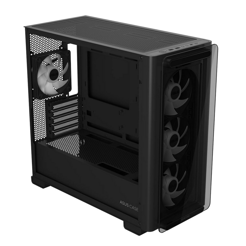 Корпус Asus A23 PLUS TG ARGB BLACK Mini-Tower - миниатюра 7