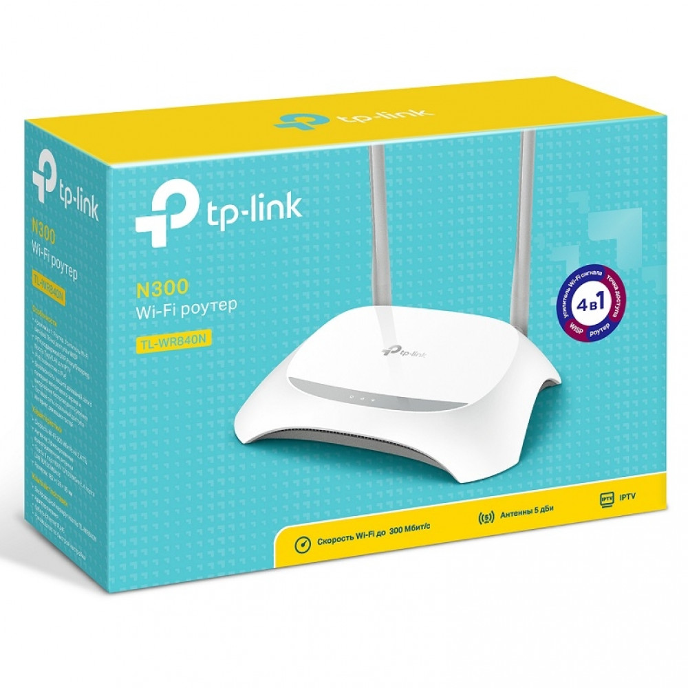 Маршрутизатор для дома TP-Link 300M TL-WR840N(RU) - миниатюра 4