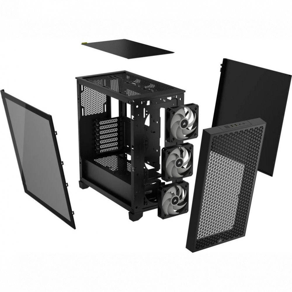 Корпус Corsair 3000D RGB Airflow Black CC-9011255-WW Mid-Tower - миниатюра 13
