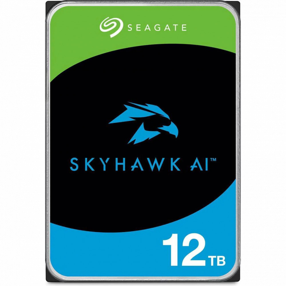 Жесткий диск Seagate HDD SkyHawk AI (ST12000VE003) HDD (классические), 12 ТБ, 3.5 дюйма, SATA — фото товара