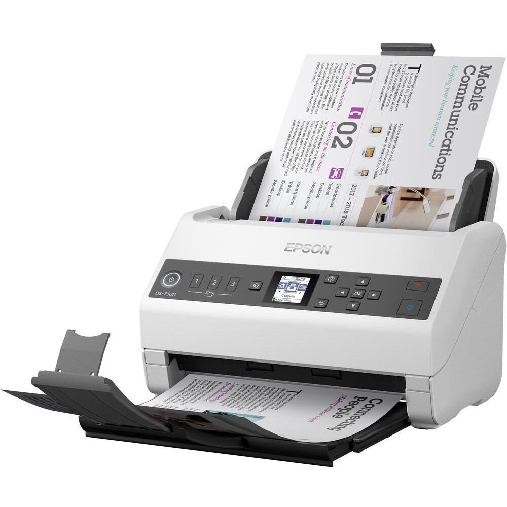 Протяжный сканер Epson WorkForce DS-730N B11B259401 A4, CIS - миниатюра 8
