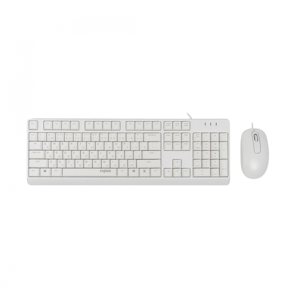 Клавиатура + мышь Rapoo X130PRO X130PRO White - миниатюра 2