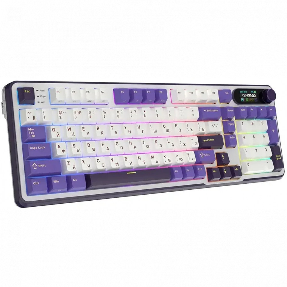 Клавиатура Royal Kludge RK-S98 Blackberry (Brown Switch) 6935280826016 Беспроводная, Bluetooth - миниатюра 5