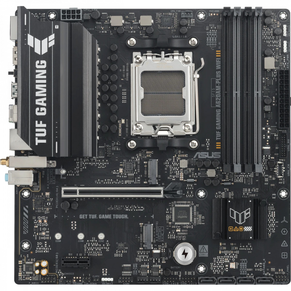 Материнская плата Asus TUF GAMING A620AM-PLUS WIFI Micro-ATX, AMD AM5 — фото товара
