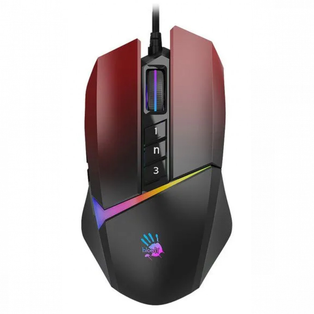 Мышь A4Tech Bloody W60 MAX GRADIENT RED ACTIVATED Игровые, Проводная — фото товара