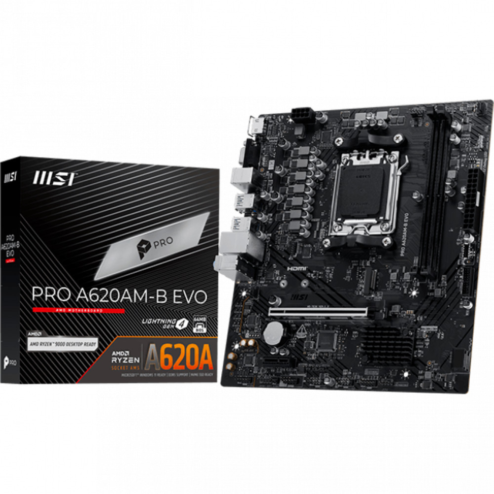 Материнская плата MSI PRO A620AM-B EVO Micro-ATX, AMD AM5 - миниатюра 5