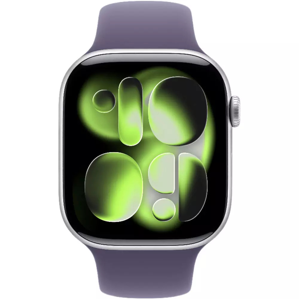 Apple Watch Series 11 GPS 46mm Silver Aluminium Case with Purple Fog Sport Band - M/L MEVA4RK/A Смарт-часы - миниатюра 2