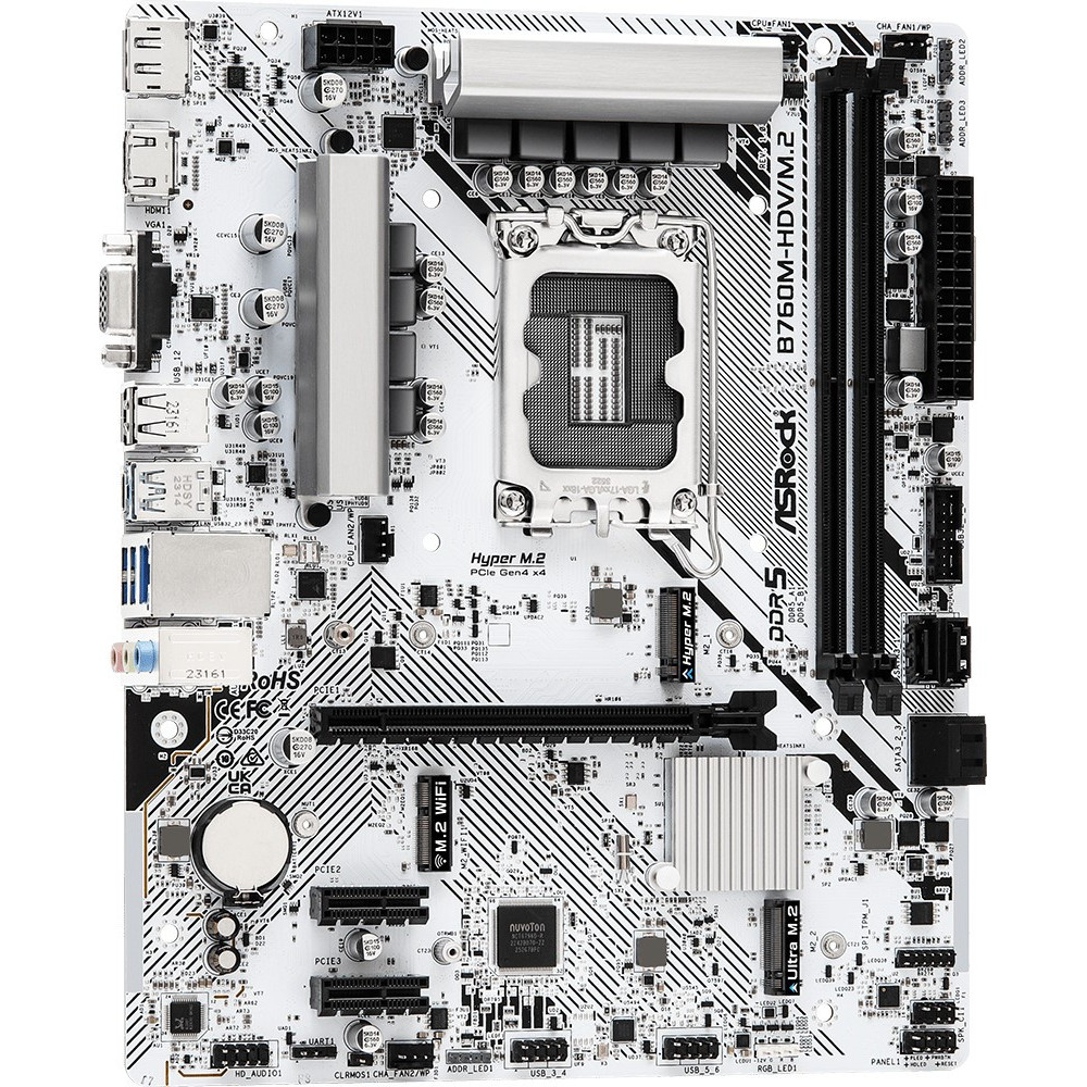 Материнская плата ASRock B760M-HDV/M.2 Micro-ATX, LGA 1700 — фото товара