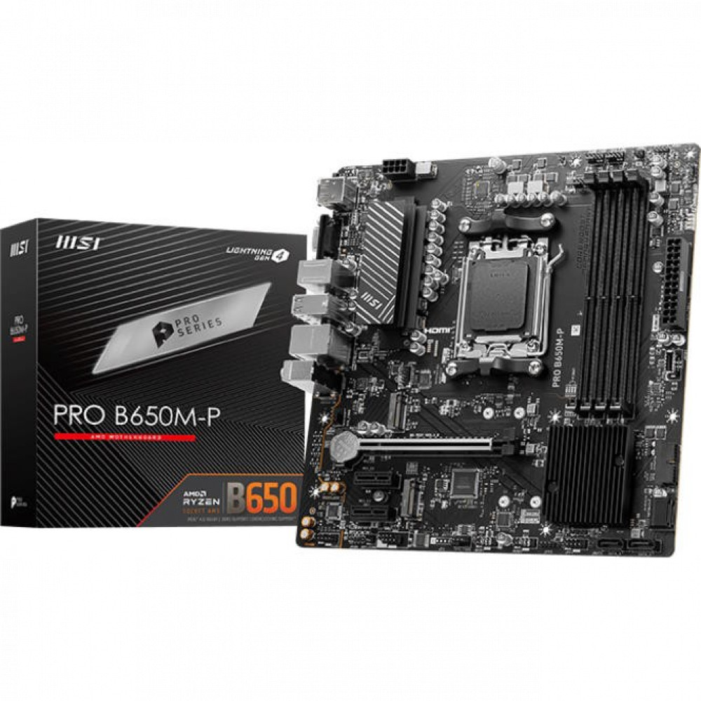 Материнская плата MSI PRO B650M-P Micro-ATX, AMD AM5 - миниатюра 5