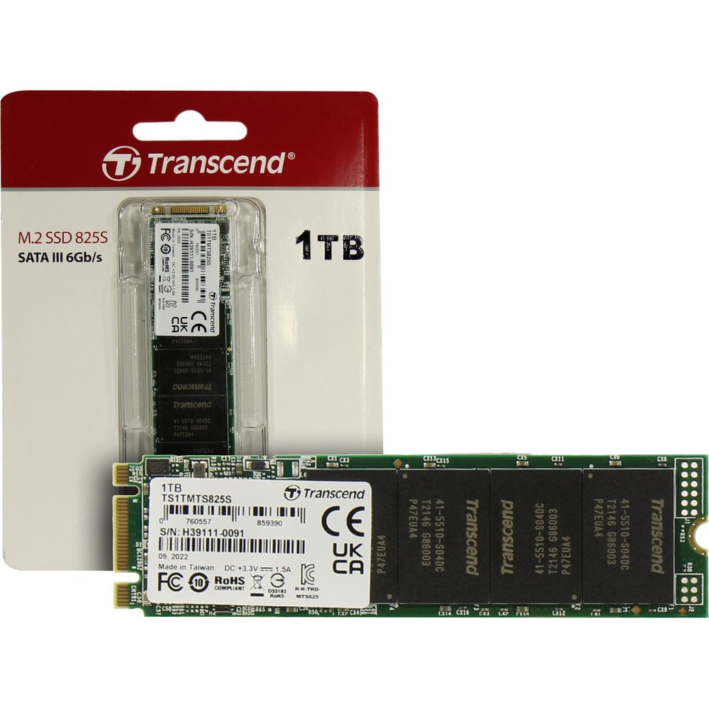 Жесткий диск Transcend MTS825 TS1TMTS825S SSD (твердотельные), 1 ТБ, M.2, SATA - миниатюра 3