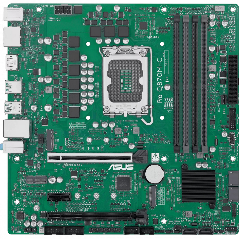 Материнская плата Asus PRO Q870M-C-CSM 90MB1KEP-M0EAYC Micro-ATX, LGA 1851 — фото товара