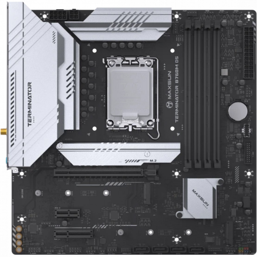 Материнская плата Maxsun Terminator B760M D5 WiFi V2 MS-Terminator B760M D5 WiFi V2 Micro-ATX, LGA 1700 — фото товара