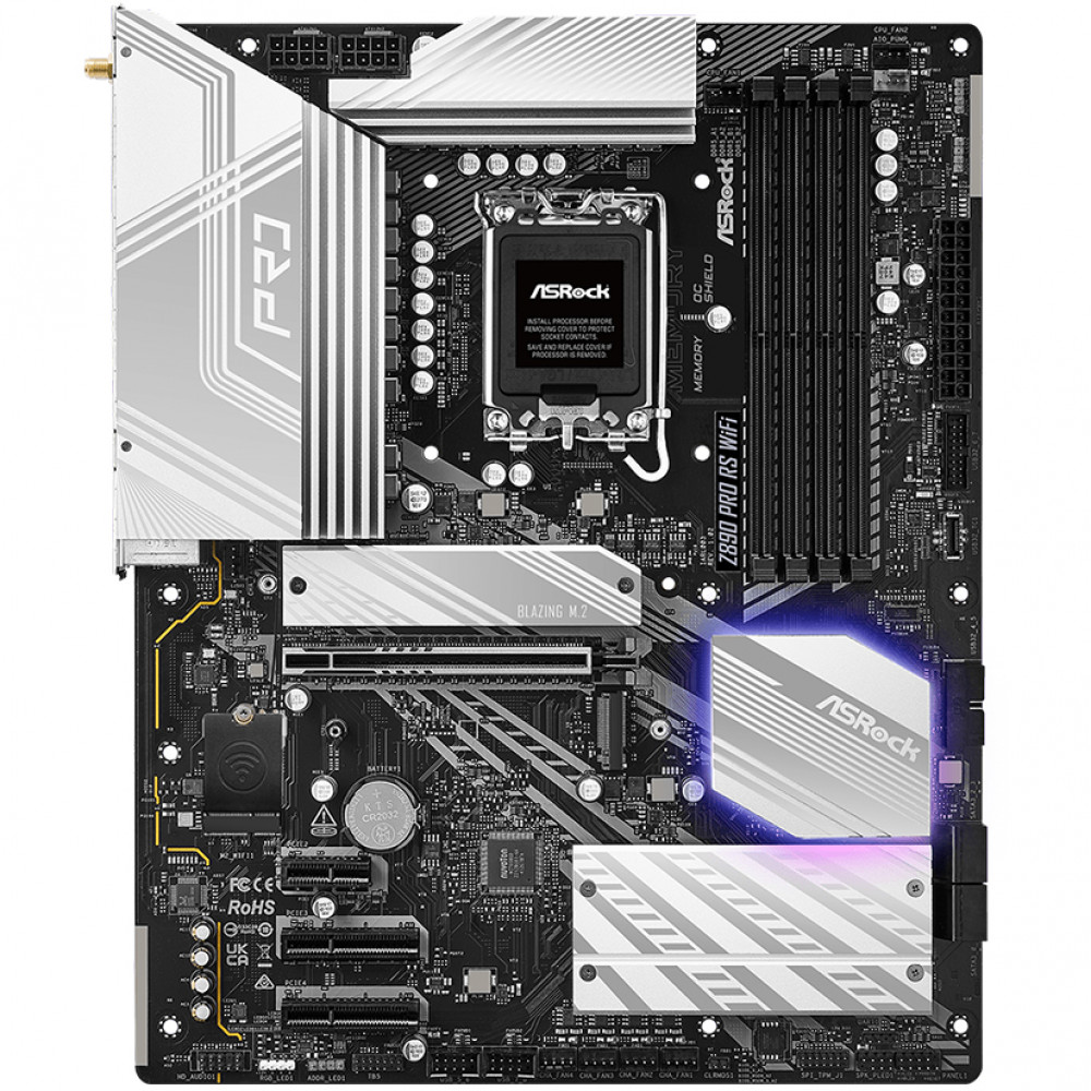 Материнская плата ASRock Z890 PRO RS WIFI Z890_PRO_RS_WIFI ATX, LGA 1851 — фото товара