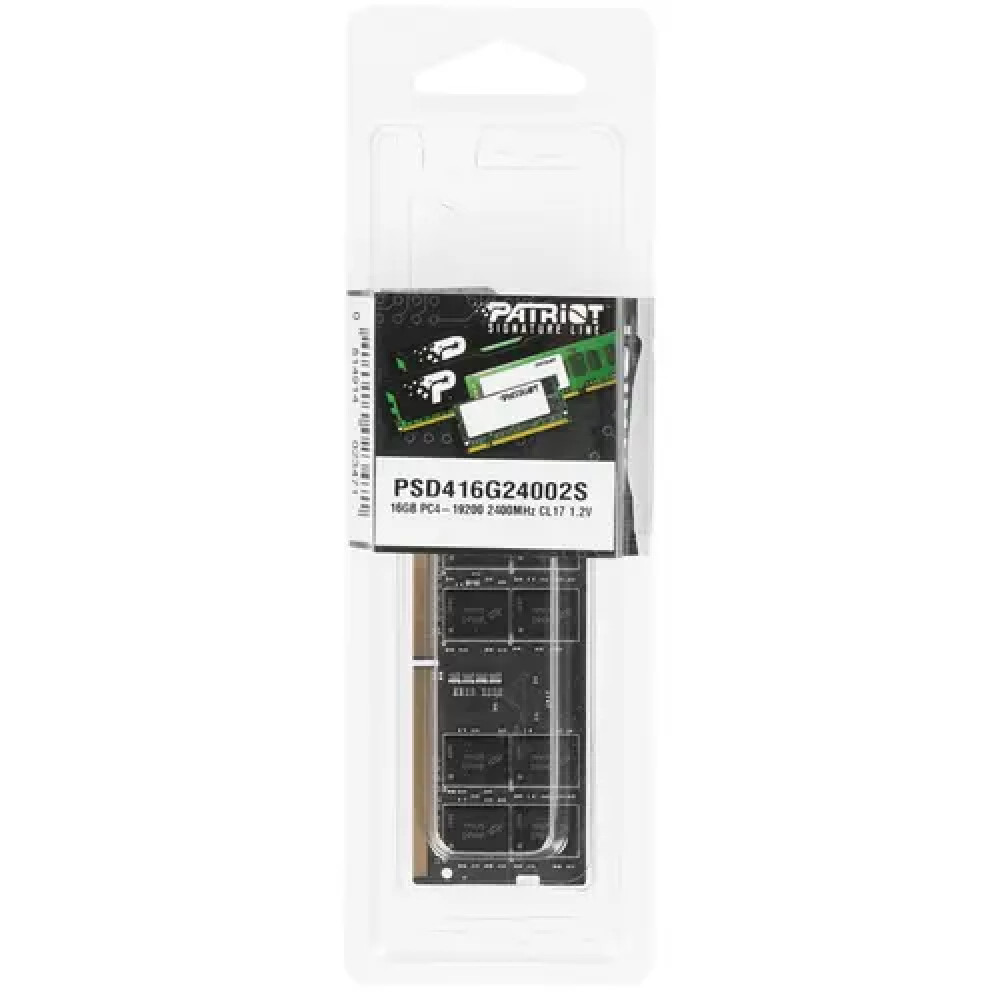 ОЗУ Patriot Signature PSD416G24002S SO-DIMM, DDR4, 16 Гб, 2400 МГц - миниатюра 3