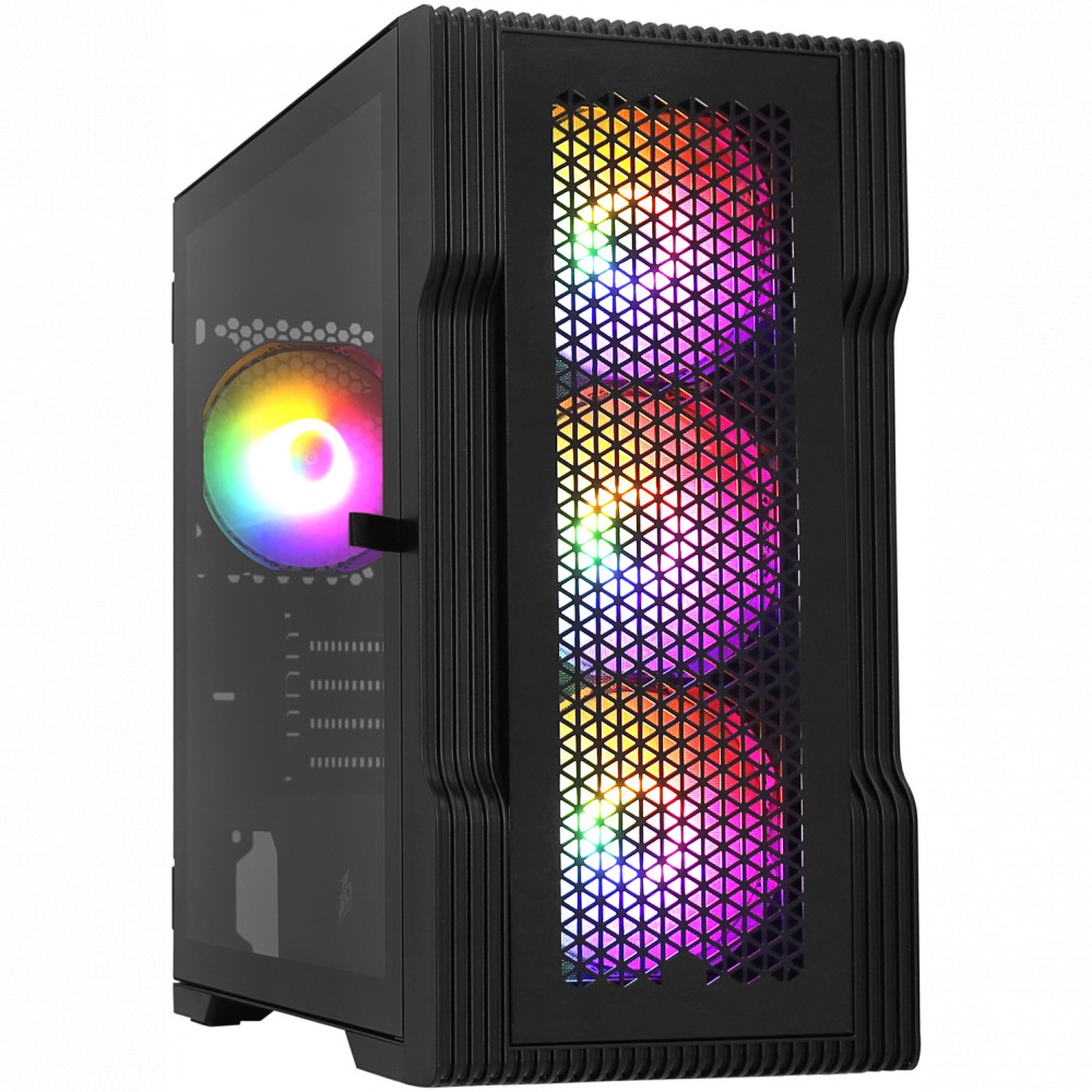 Корпус 1STPLAYER TRILOBITE T3 Black T3-BK-4F1 Mid-Tower — фото товара