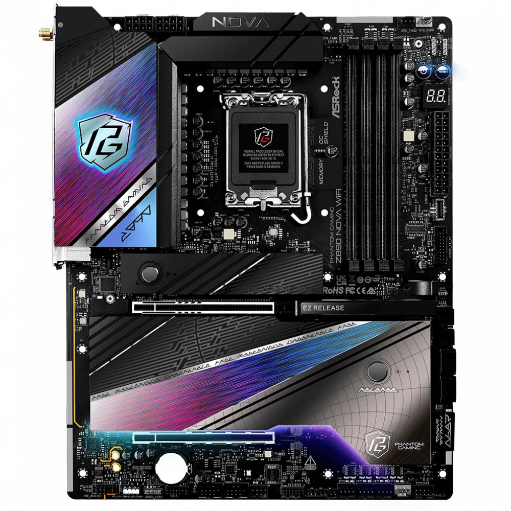 Материнская плата ASRock Z890 NOVA WIFI ATX, LGA 1851 — фото товара