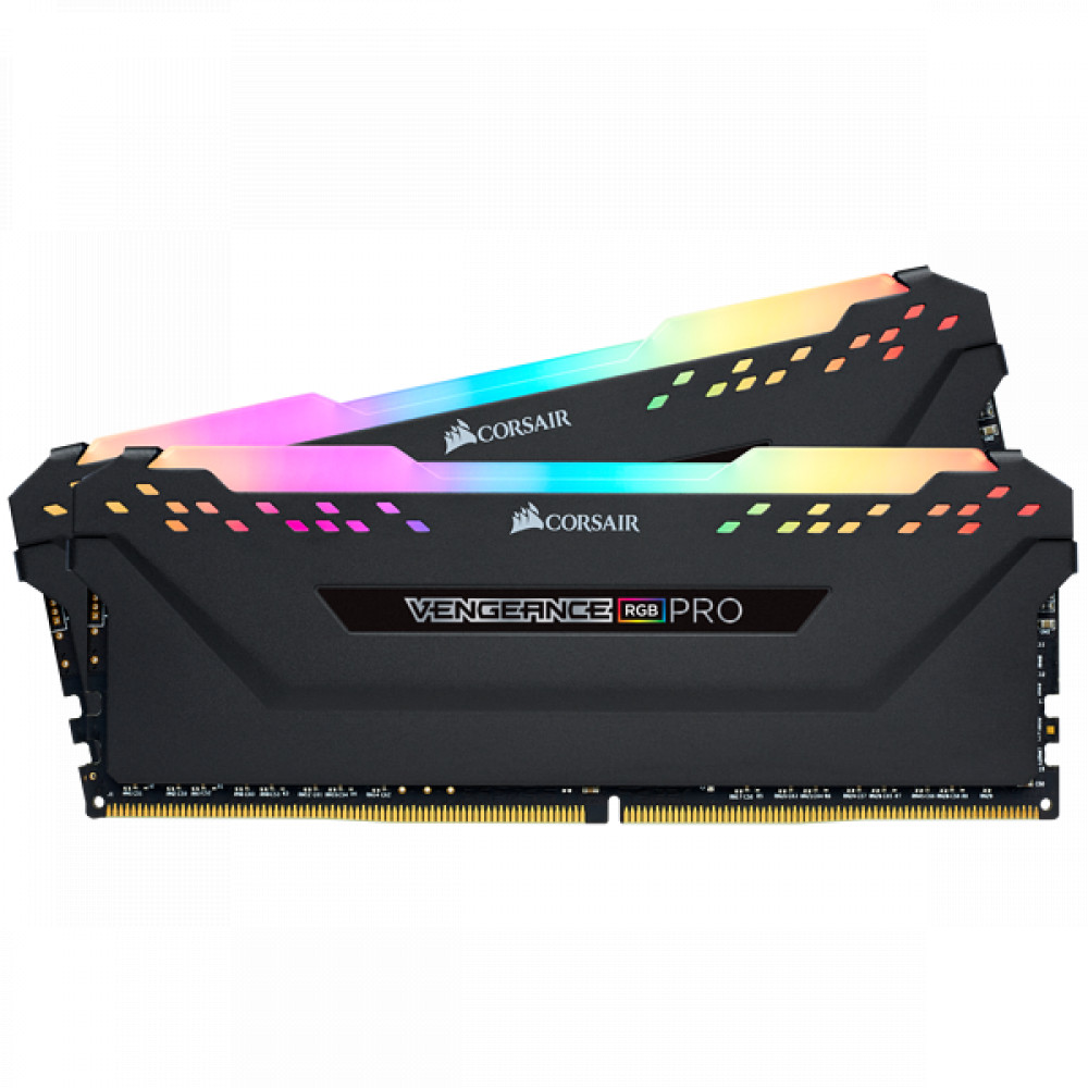 ОЗУ Corsair Vengeance RGB PRO CMW32GX4M2E3200C16 DIMM, DDR4, 32 Гб (2 х 16 Гб), 3200 МГц - миниатюра 3