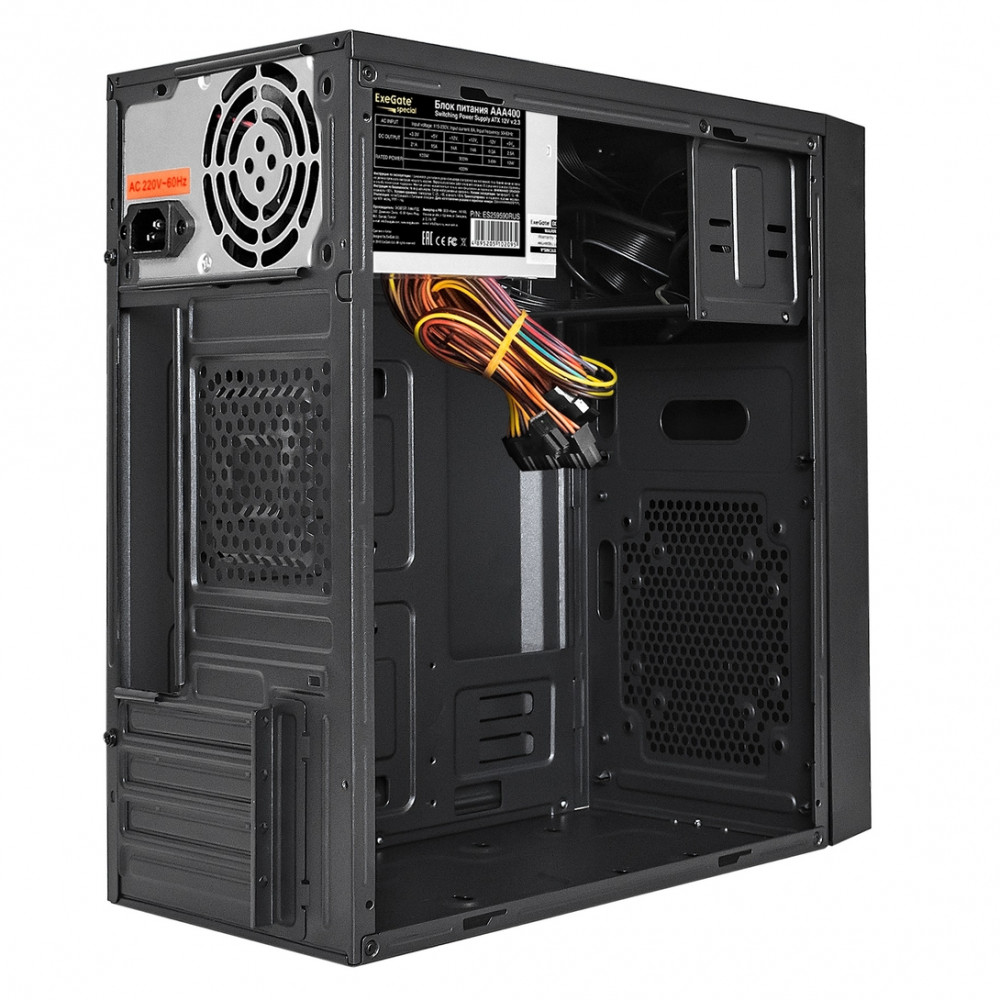 Корпус ExeGate BAA-113-AAA400 EX292349RUS Mini-Tower - миниатюра 2