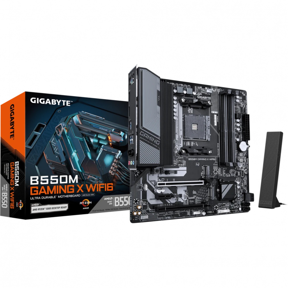 Материнская плата Gigabyte B550M GAMING X WIFI6 Micro-ATX, AMD AM4 - миниатюра 4