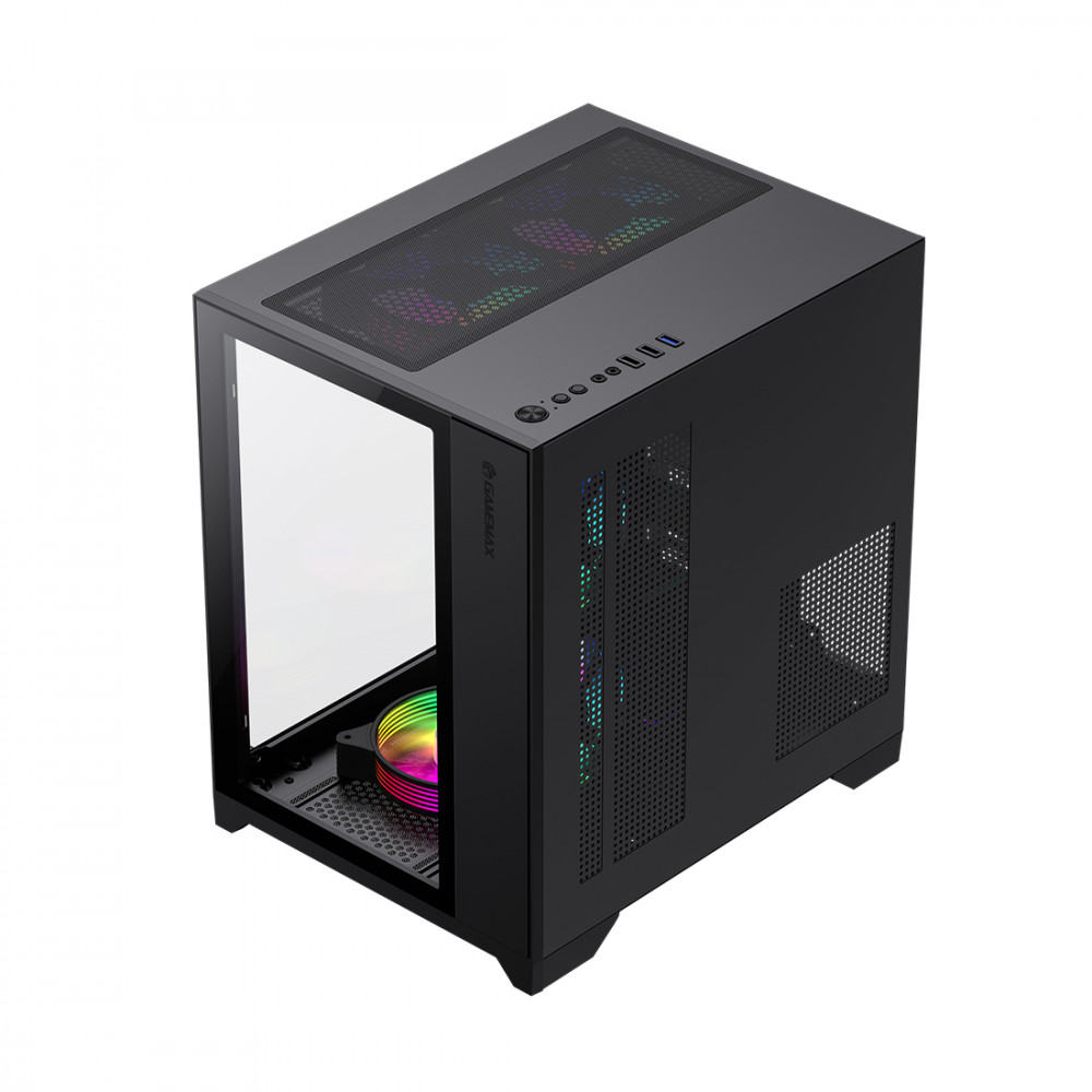 Корпус GameMax Infinity Mini 7 ARGB Fans + Controller Black 9101-0000R0191 Mini-Tower - миниатюра 3