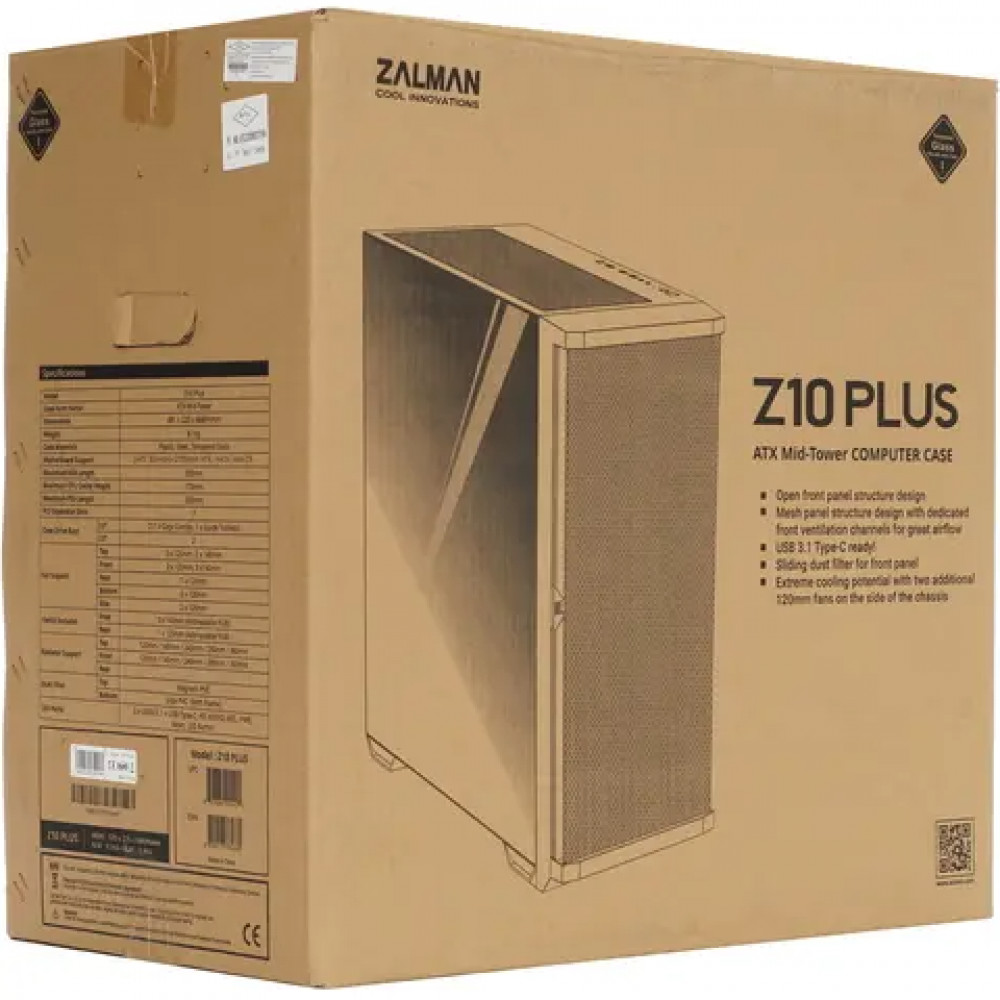 Корпус Zalman Z10 Plus Mid-Tower - миниатюра 13