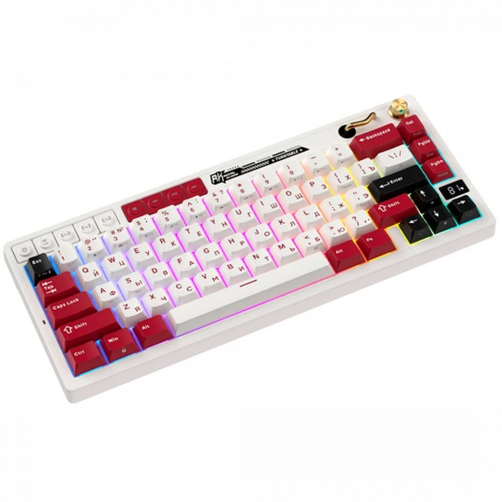 Клавиатура Royal Kludge M65 Famicom (Cream Switch) 6935280827099 Беспроводная, Bluetooth - миниатюра 6