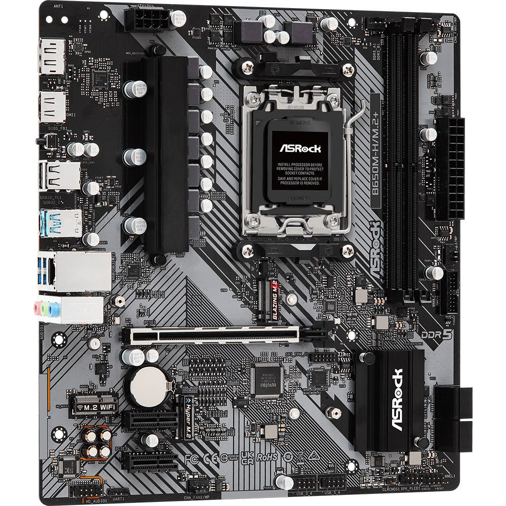 Материнская плата ASRock B650M-H/M.2+ Micro-ATX, AMD AM5 — фото товара