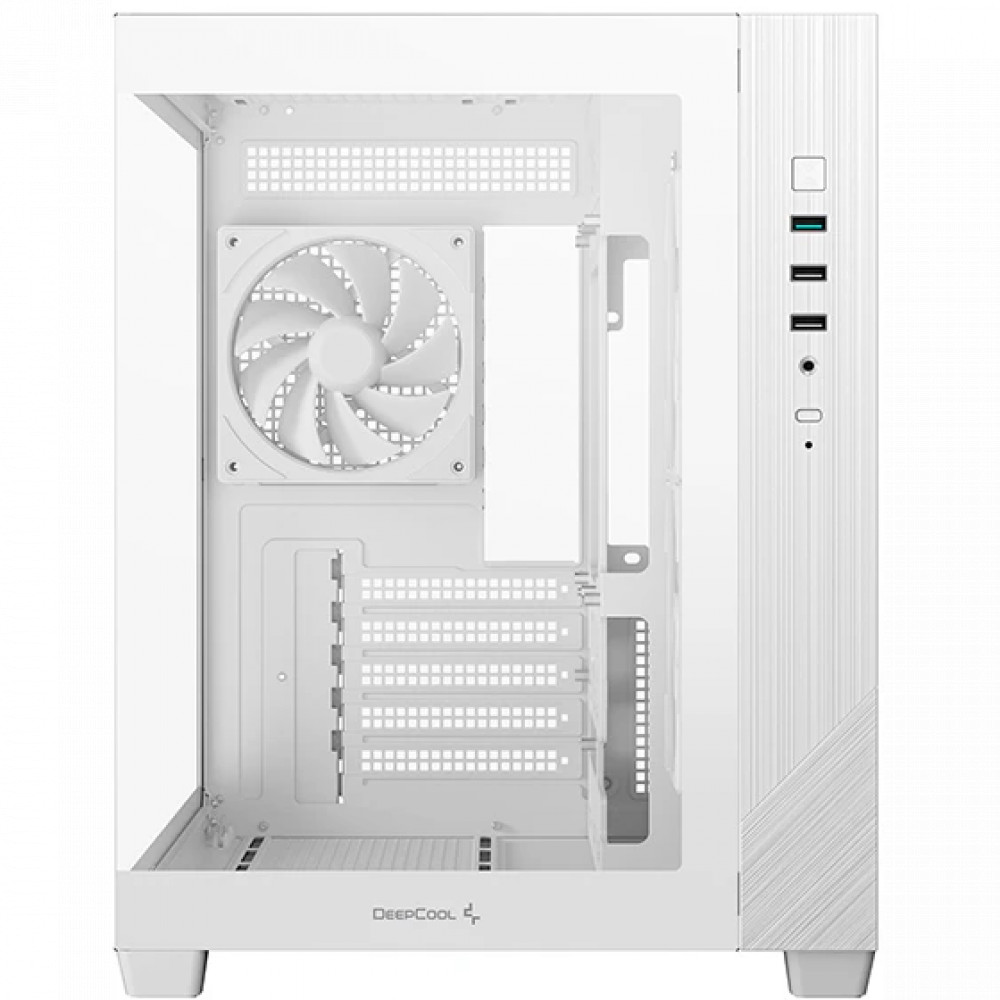 Корпус Deepcool CG330 3F White R-CG330-WHNGM3-G Mini-Tower - миниатюра 2