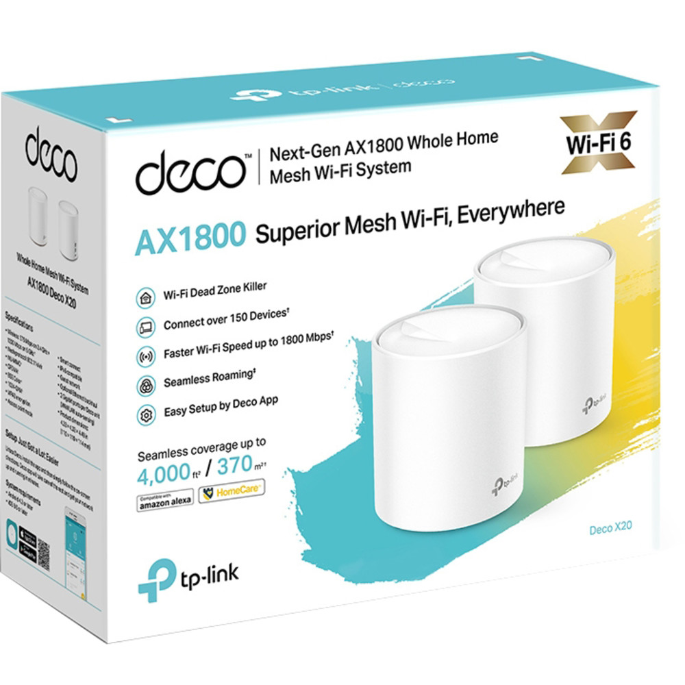 Маршрутизатор для дома TP-Link DECO X20(2-PACK) - миниатюра 3