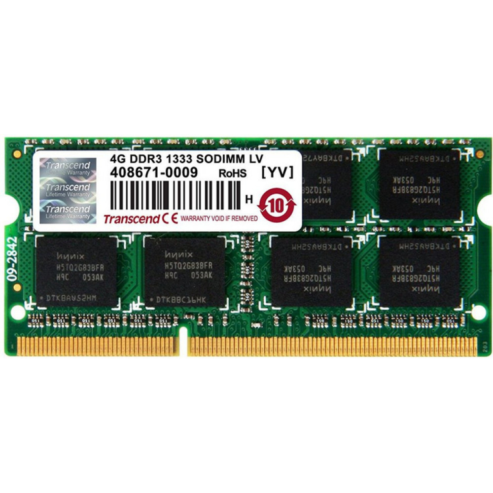 ОЗУ Transcend 4 ГБ TS512MSK64W3N SO-DIMM, DDR3, 4 Гб, 1333 МГц — фото товара