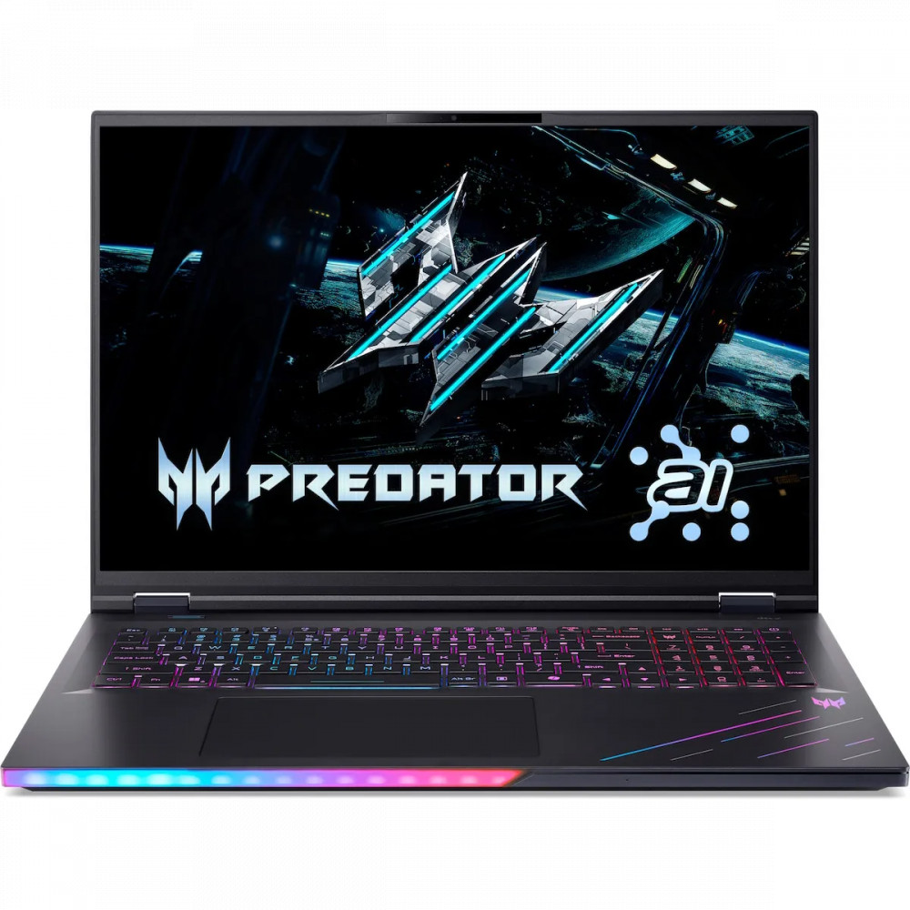 Ноутбук Acer Predator Helios 18 AI PH18-73-92VM NH.QVZER.005 18 ", 4K Ultra HD 3840x2160 (16:9), Intel, Core Ultra 9, 64 Гб, 1 ТБ, NVIDIA GeForce RTX5080 - миниатюра 2