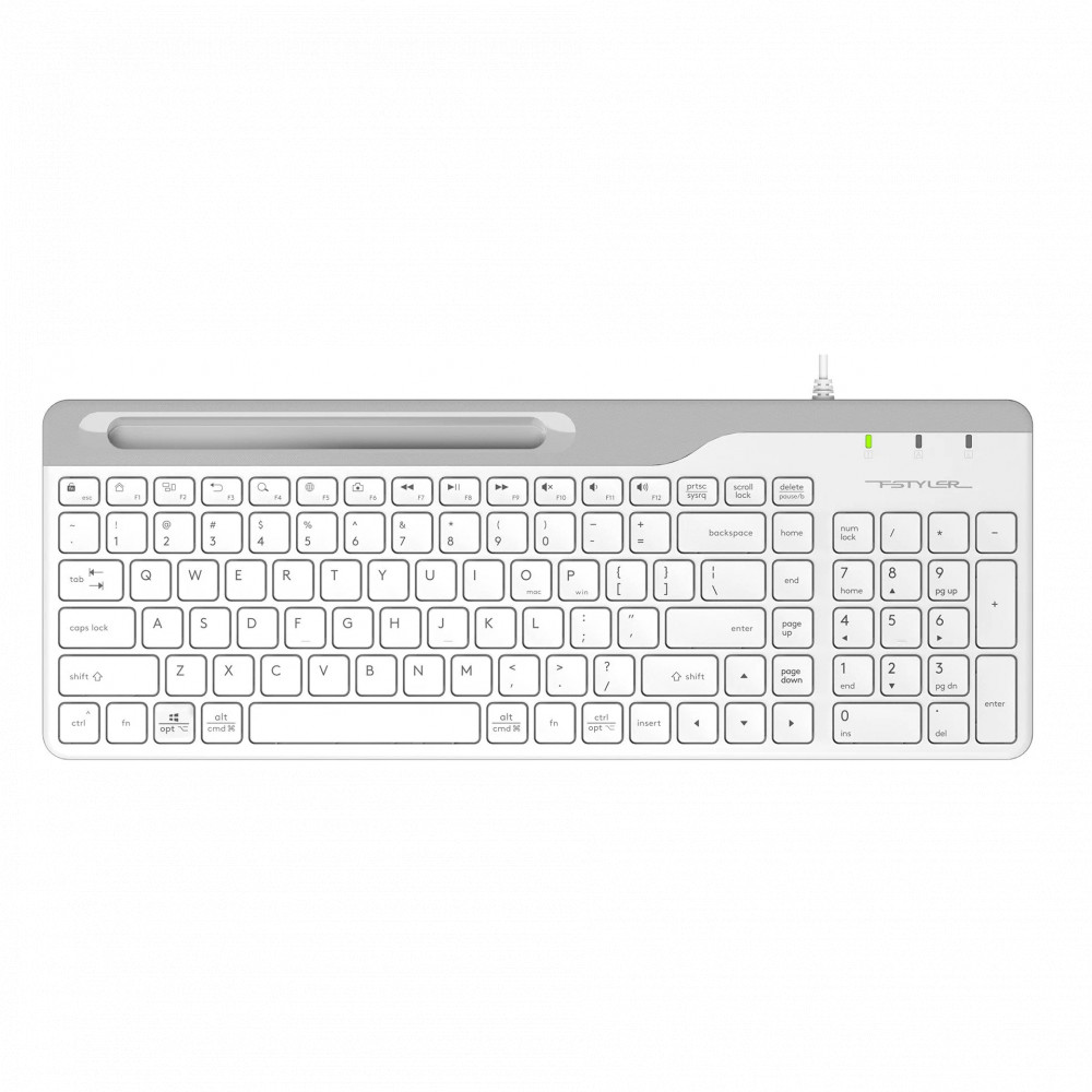 Клавиатура A4Tech Fstyler FK25 FK25 WHITE Проводная, USB — фото товара