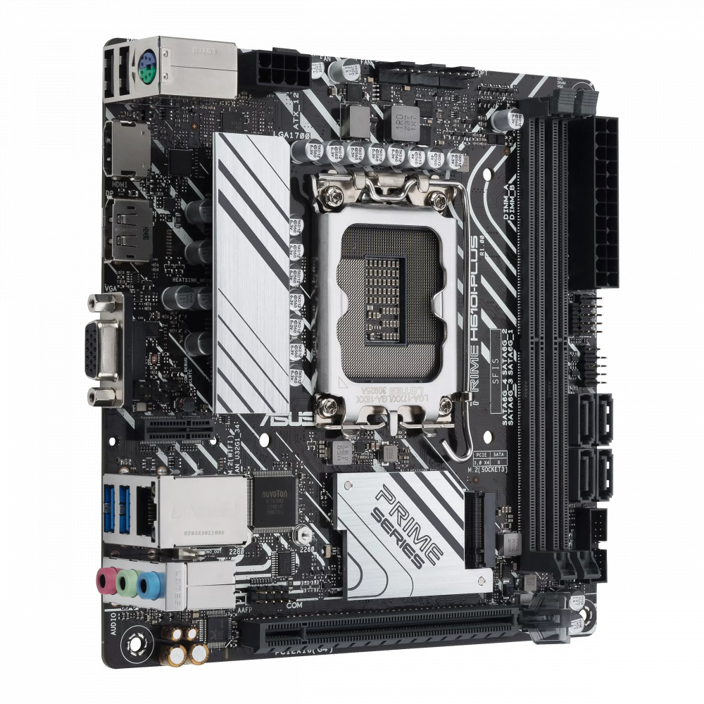 Материнская плата Asus PRIME H610I-PLUS-CSM Mini-ATX, LGA 1700 - миниатюра 2