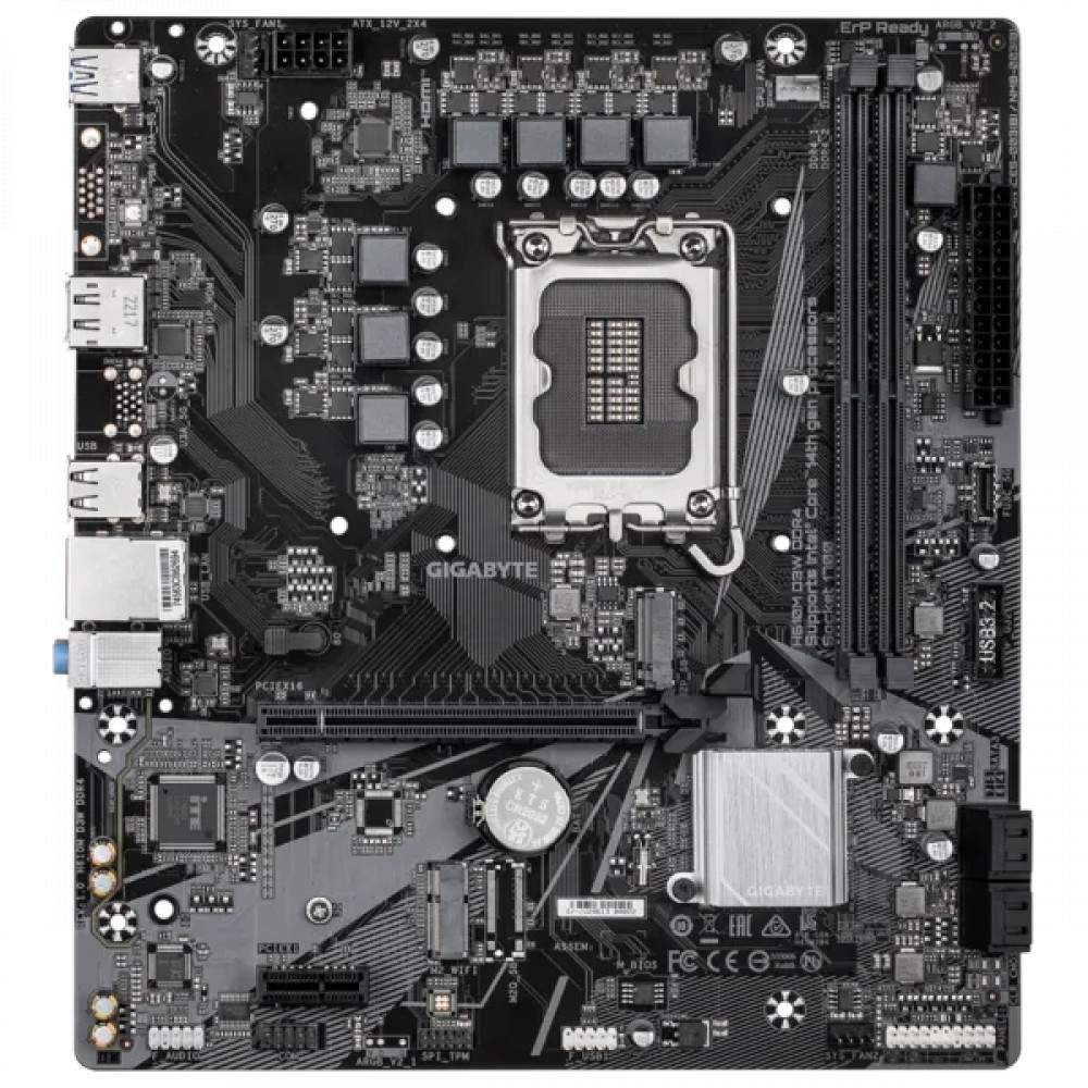 Материнская плата Gigabyte H610M D3W DDR4 Micro-ATX, LGA 1700 - миниатюра 2