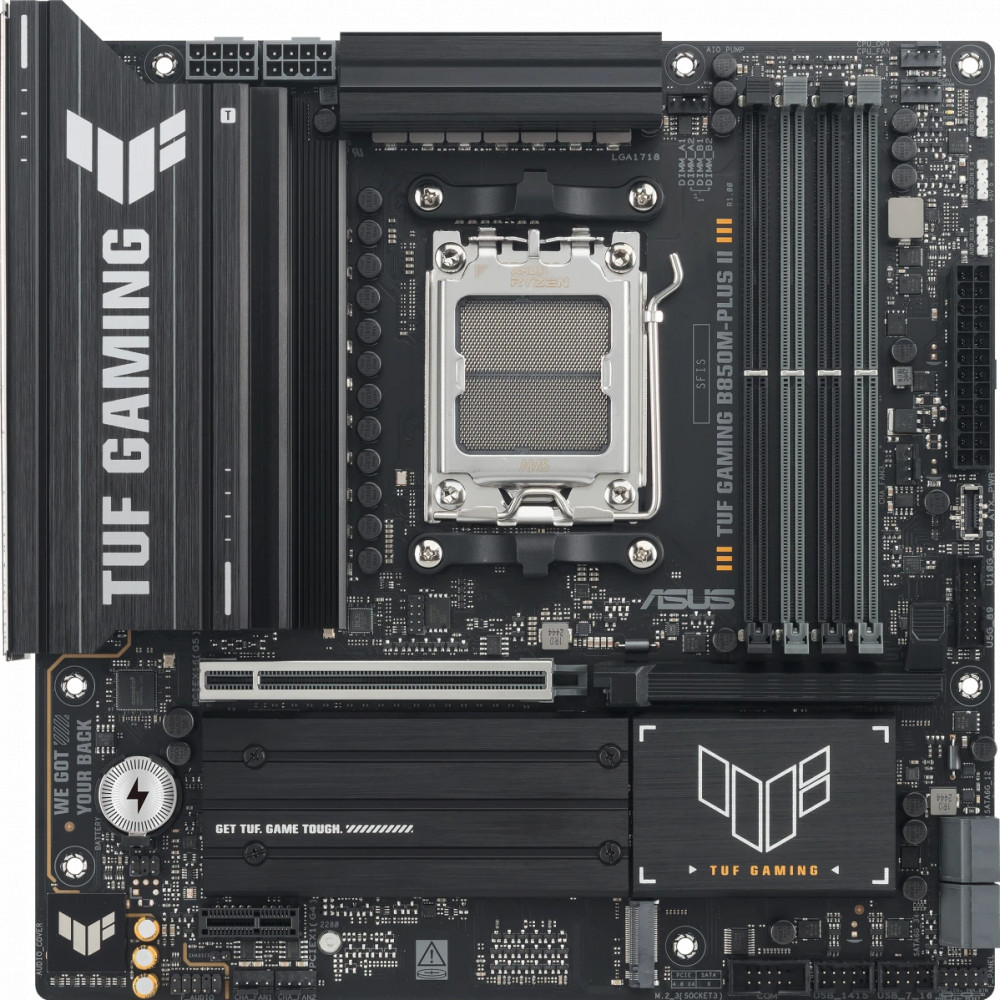 Материнская плата Asus TUF GAMING B850M-PLUS II Mini-ATX, AMD AM5 — фото товара