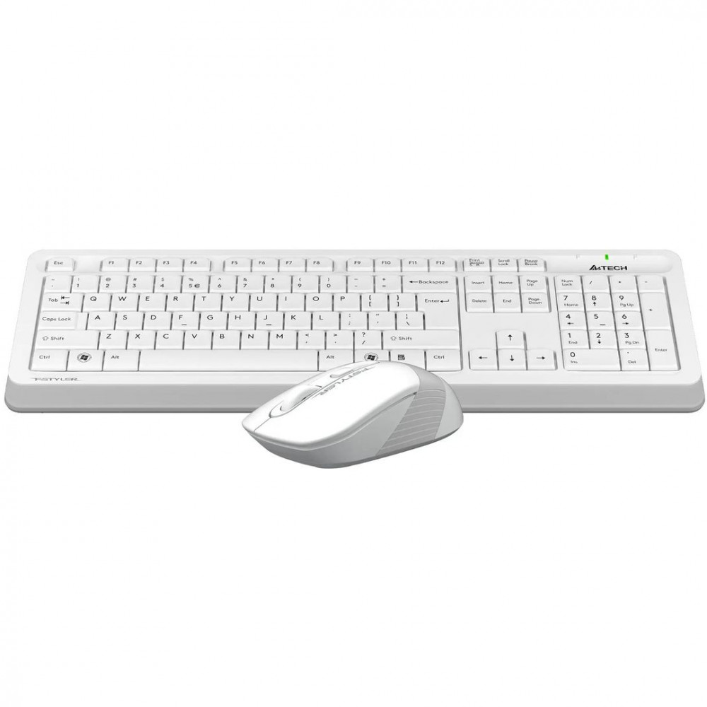 Клавиатура + мышь A4Tech Fstyler FG1010 White FG1010 WHITE - миниатюра 2