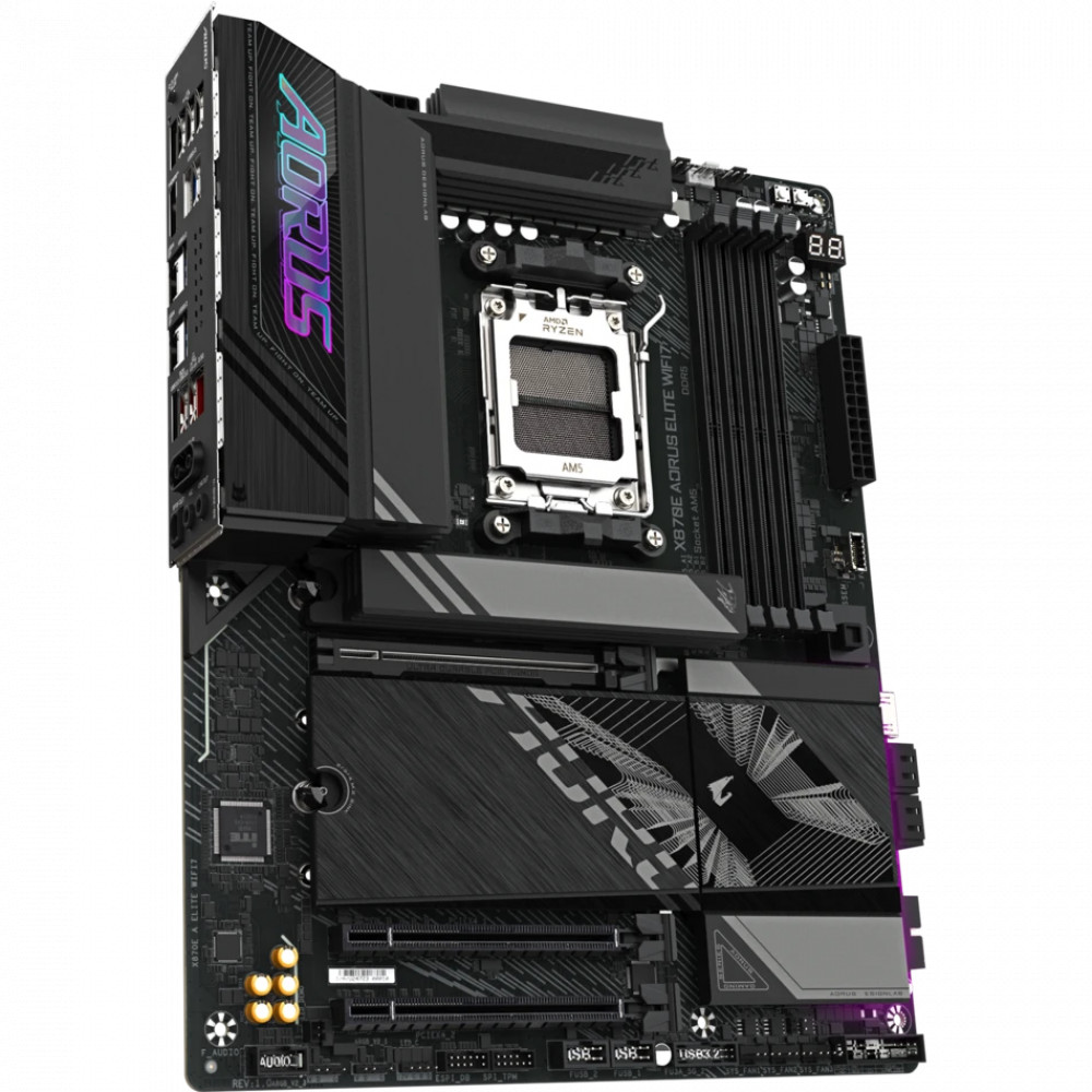 Материнская плата Gigabyte X870E AORUS ELITE WIFI7 rev. 1.1 ATX, AMD AM5 - миниатюра 2