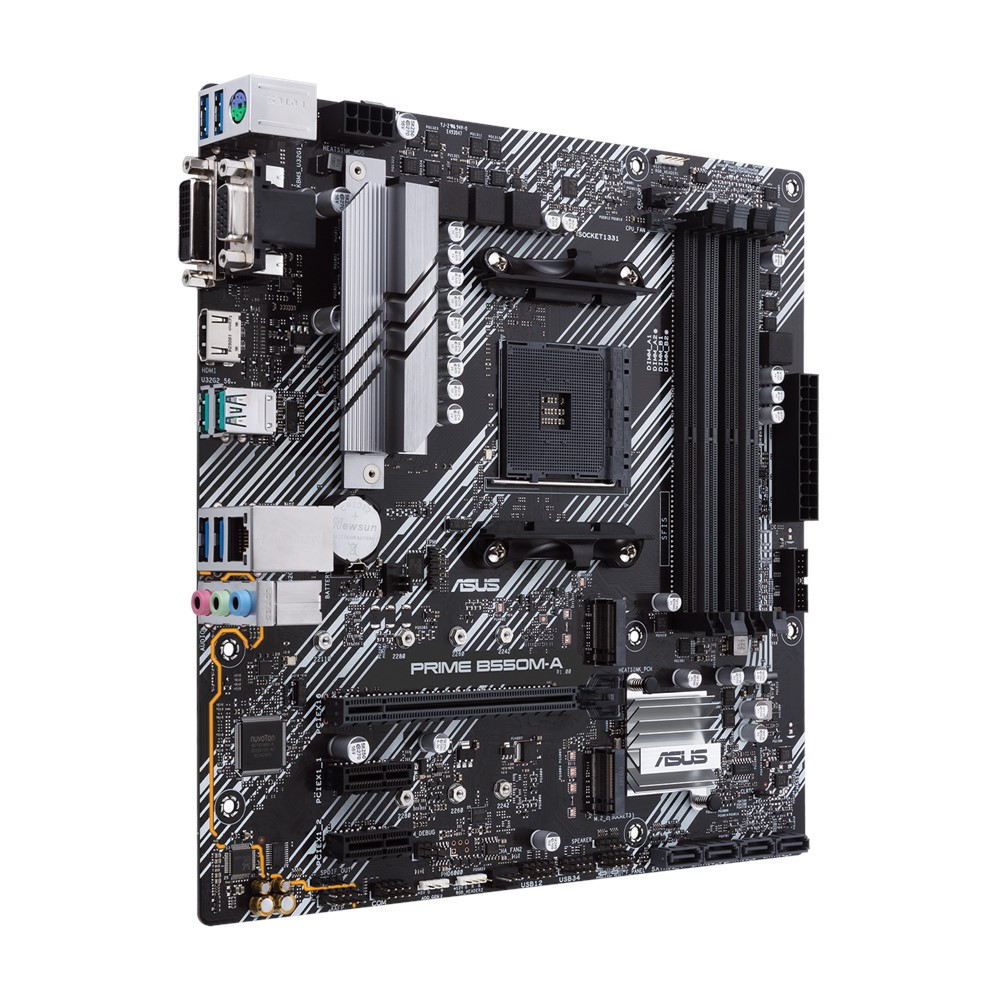 Материнская плата Asus PRIME B550M-A Micro-ATX, AMD AM4 - миниатюра 2