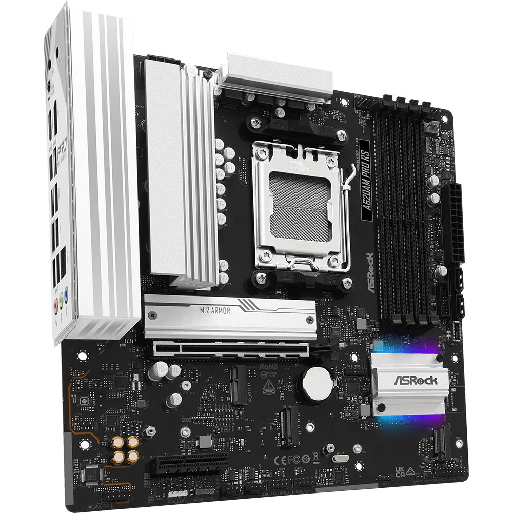 Материнская плата ASRock A620AM PRO RS Micro-ATX, AMD AM5 - миниатюра 2